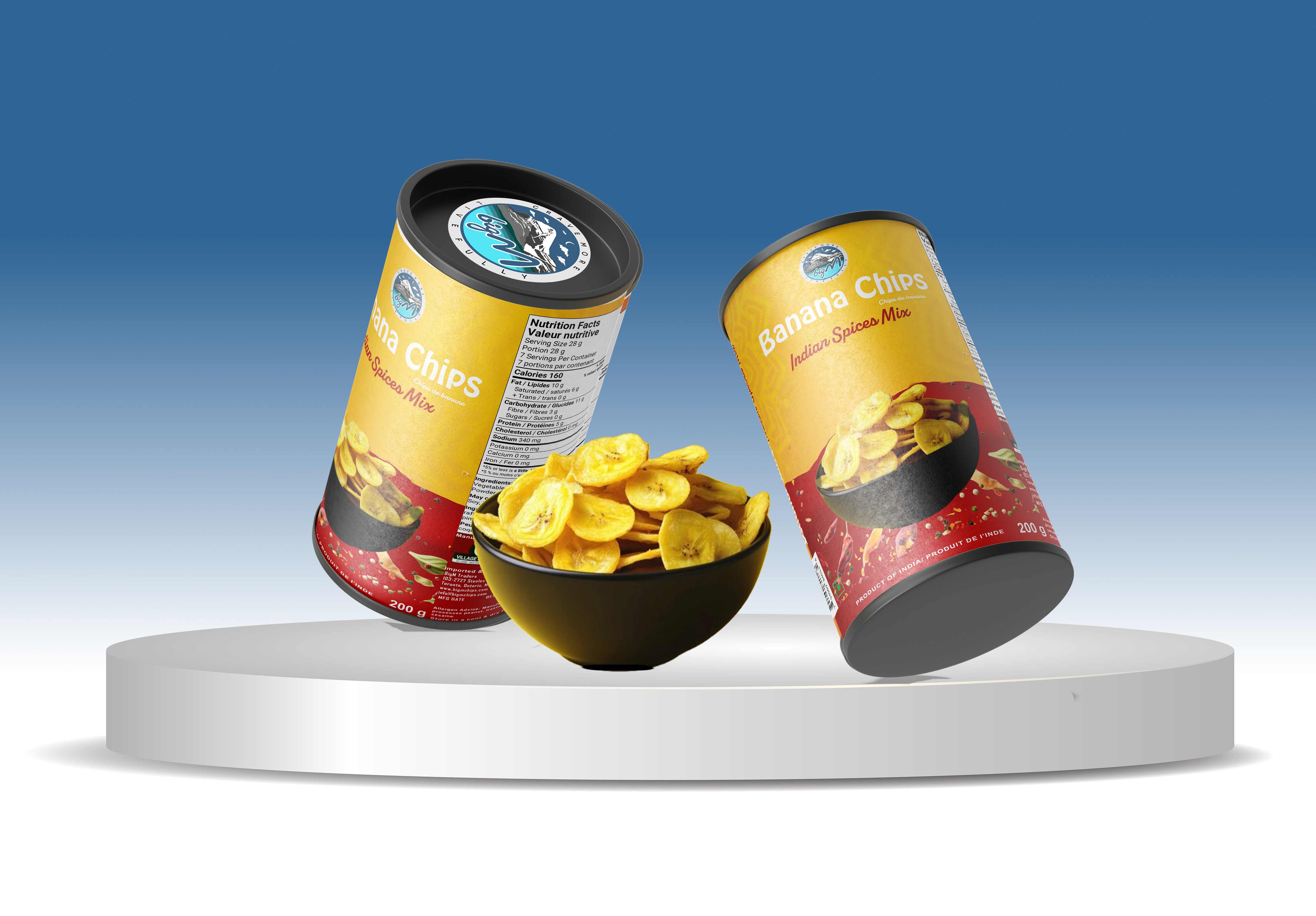 Banana Chips - Indian Spices Mix